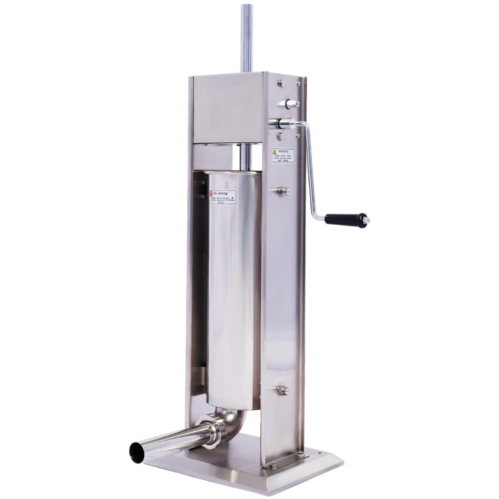 Manual Stainless Steel Sausage Stuffing Machine with 4 Filling Tubes N976437