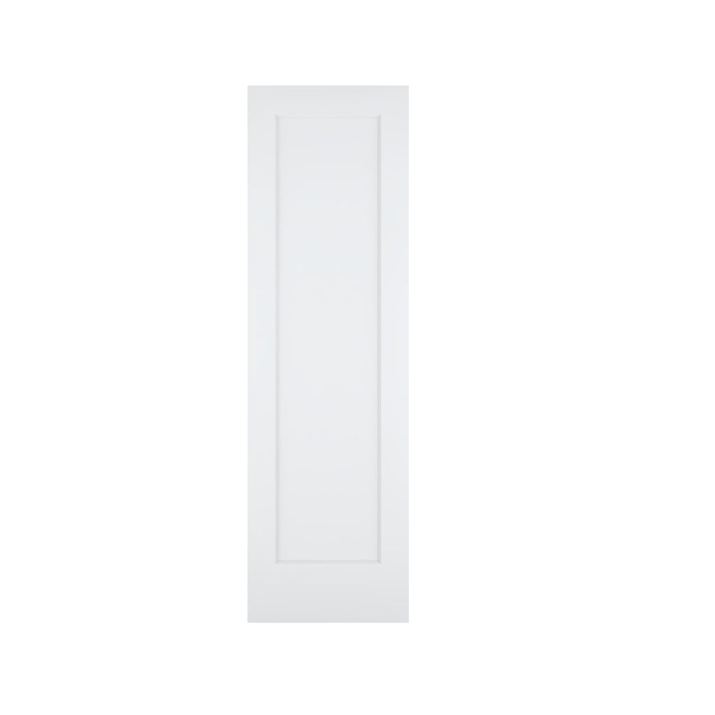 24"x80" 1-Panel Shaker Style White Primed Hollow Core Interior Door Slab I8658