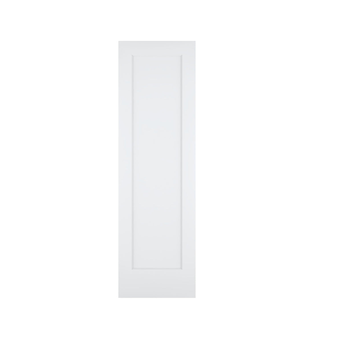 24"x80" 1-Panel Shaker Style White Primed Hollow Core Interior Door Slab I8658
