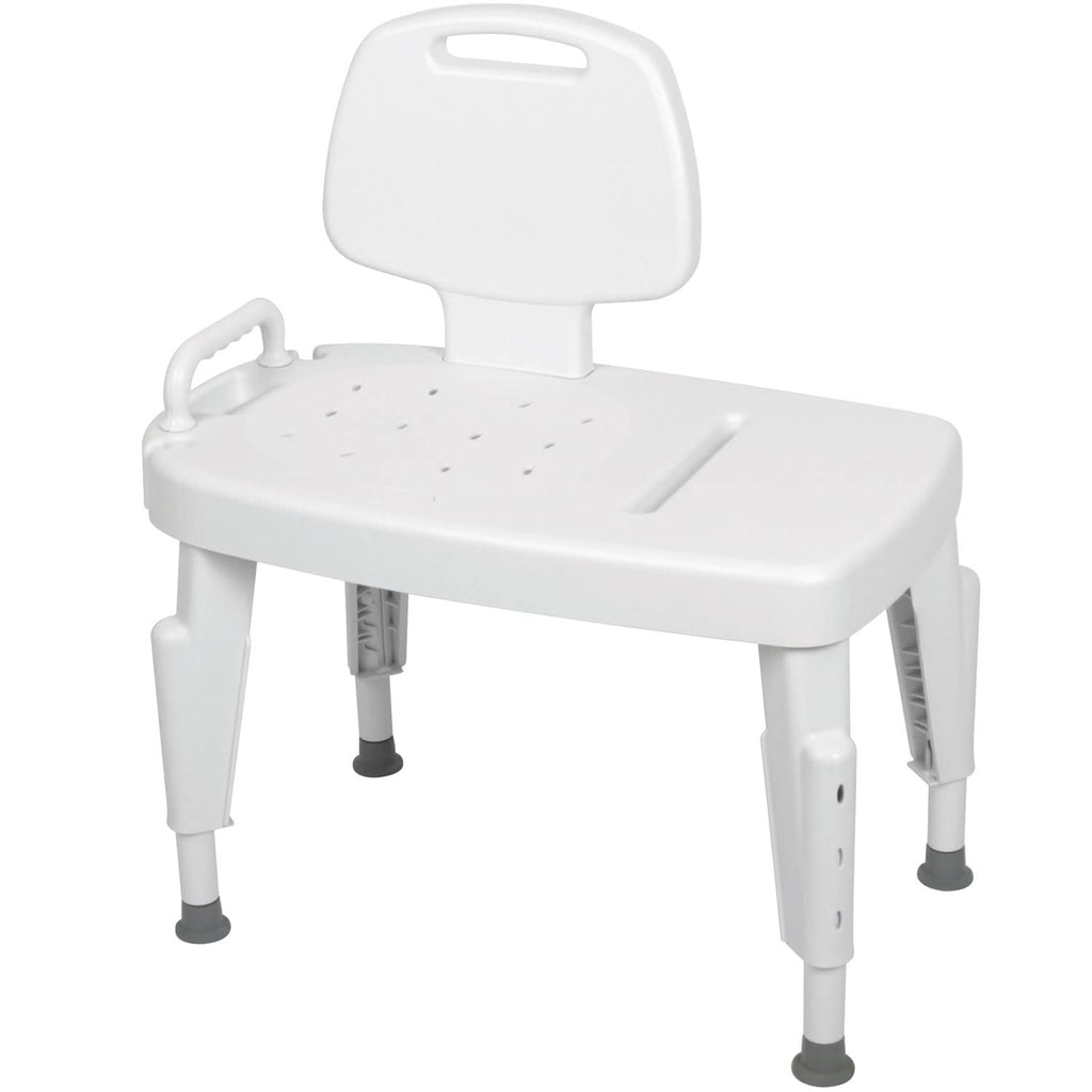 Universal Transfer Bench for Bathtubs & Showers, 350lb Weight Capacity, Adjustable Legs Y30710