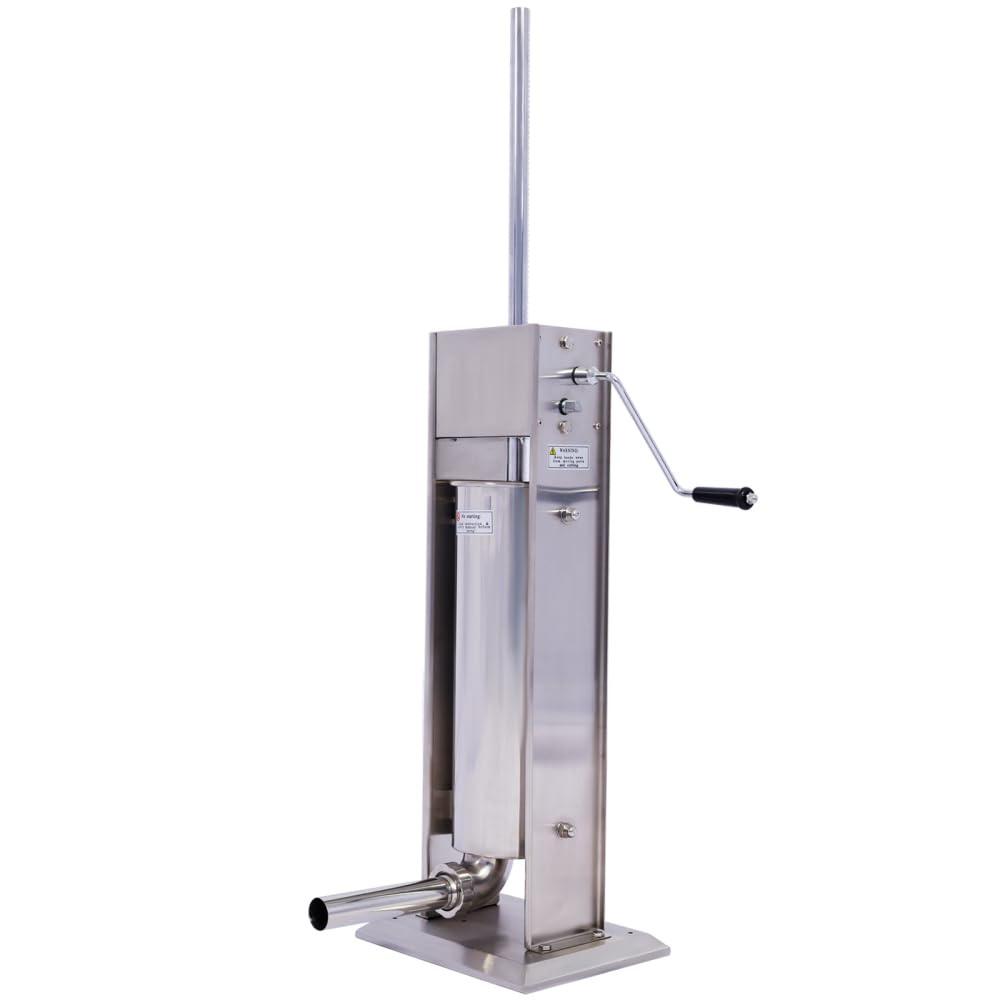 Manual Stainless Steel Sausage Stuffing Machine with 4 Filling Tubes N976437