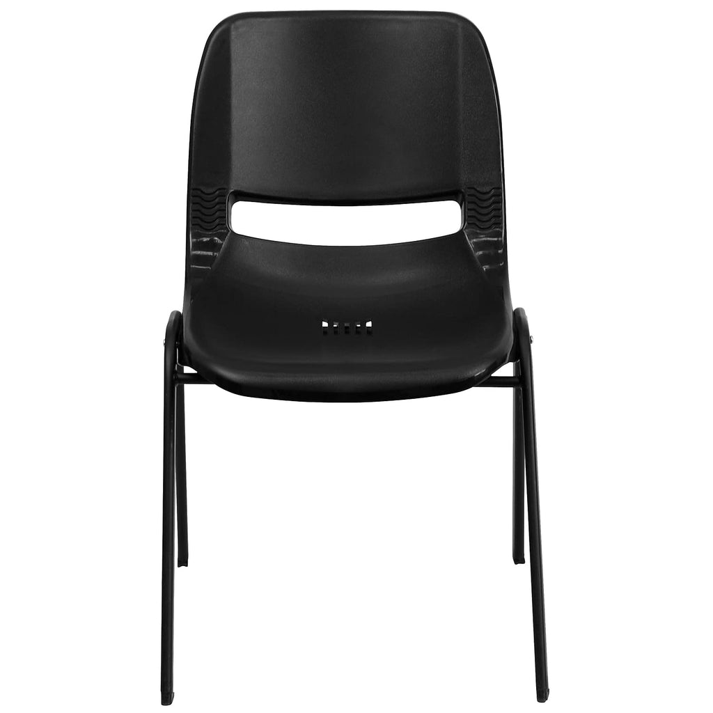 Black Ergonomic Stack Chair 5-Pack J15517
