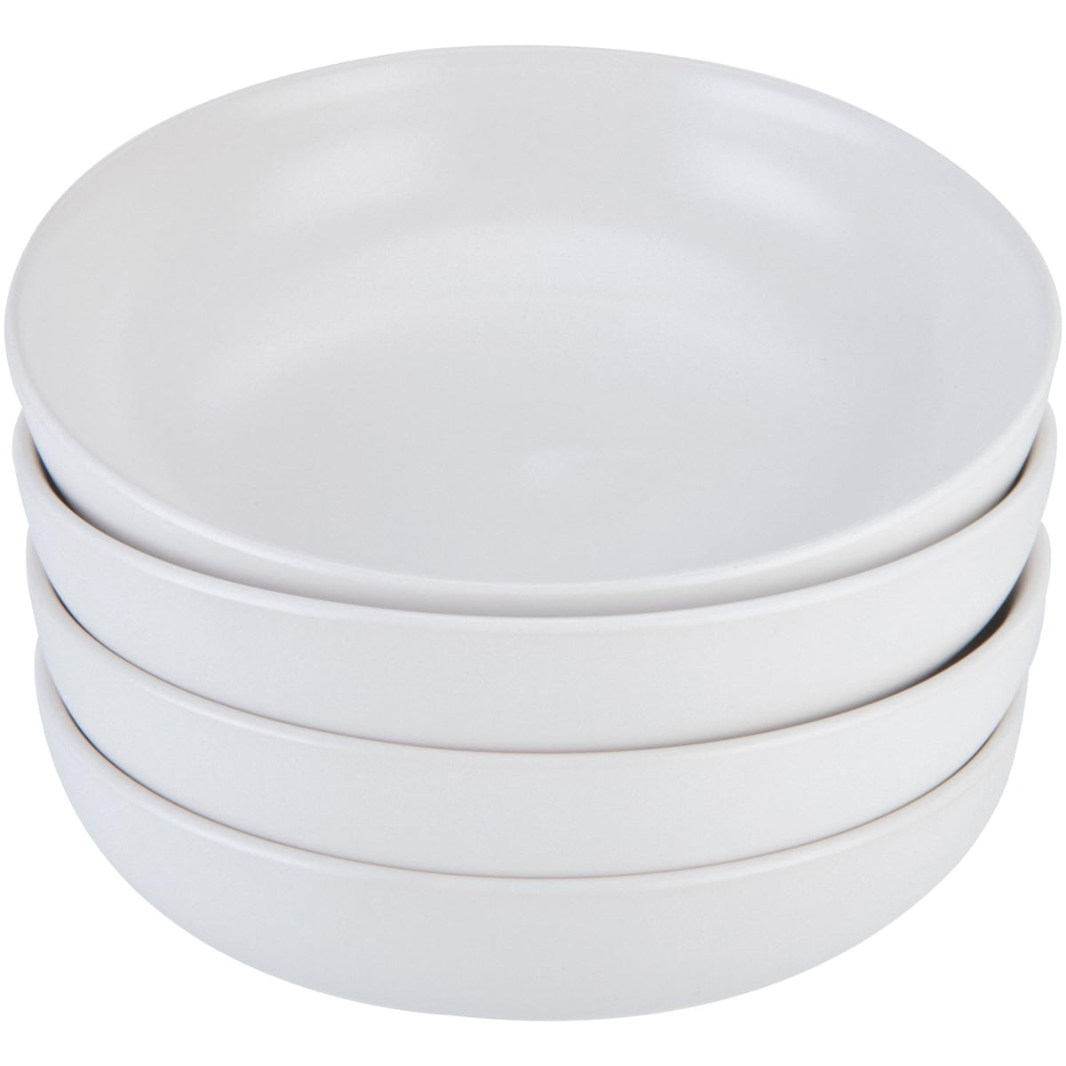 Pasta Bowls Set of 4, 35 Oz Ceramic White Salad Bowls U540859