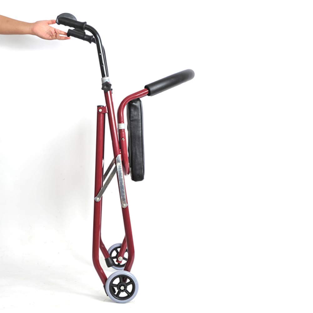 Foldable Four Wheeled Lightweight Walker with Armrest V95142