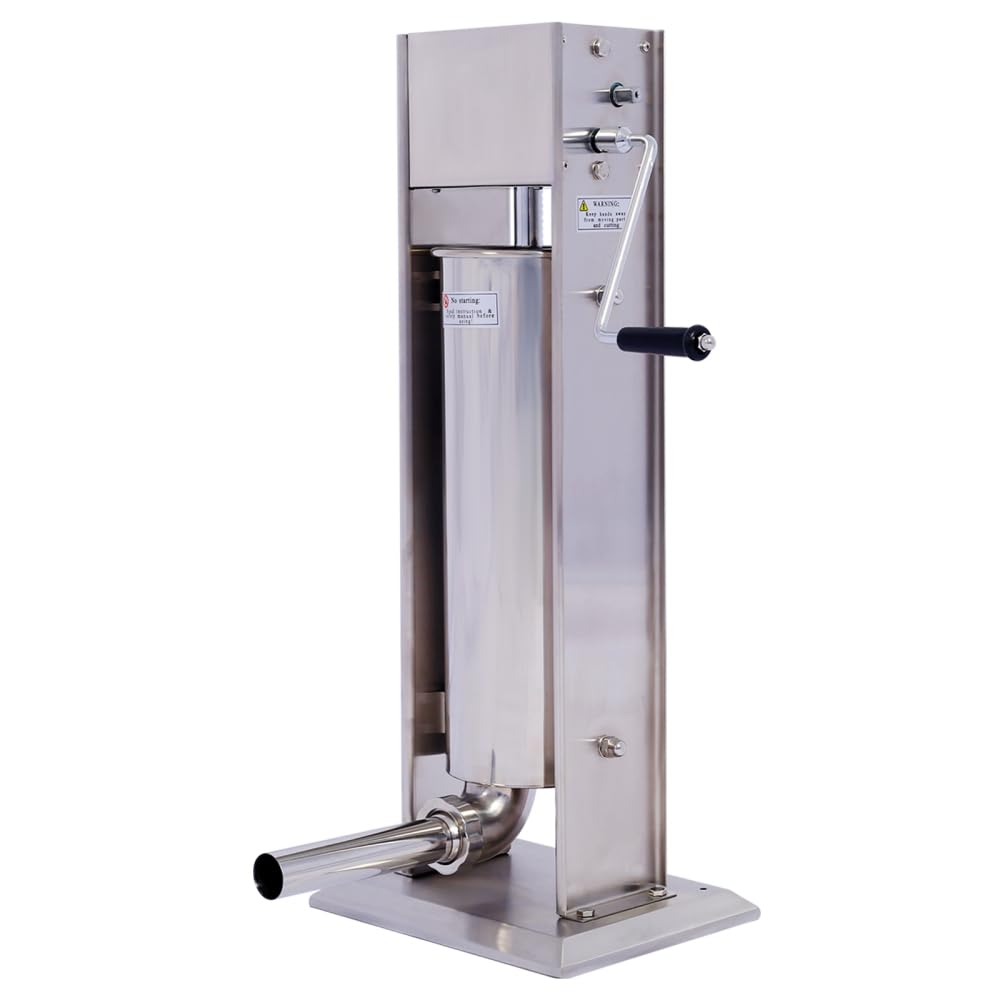 Manual Stainless Steel Sausage Stuffing Machine with 4 Filling Tubes N976437