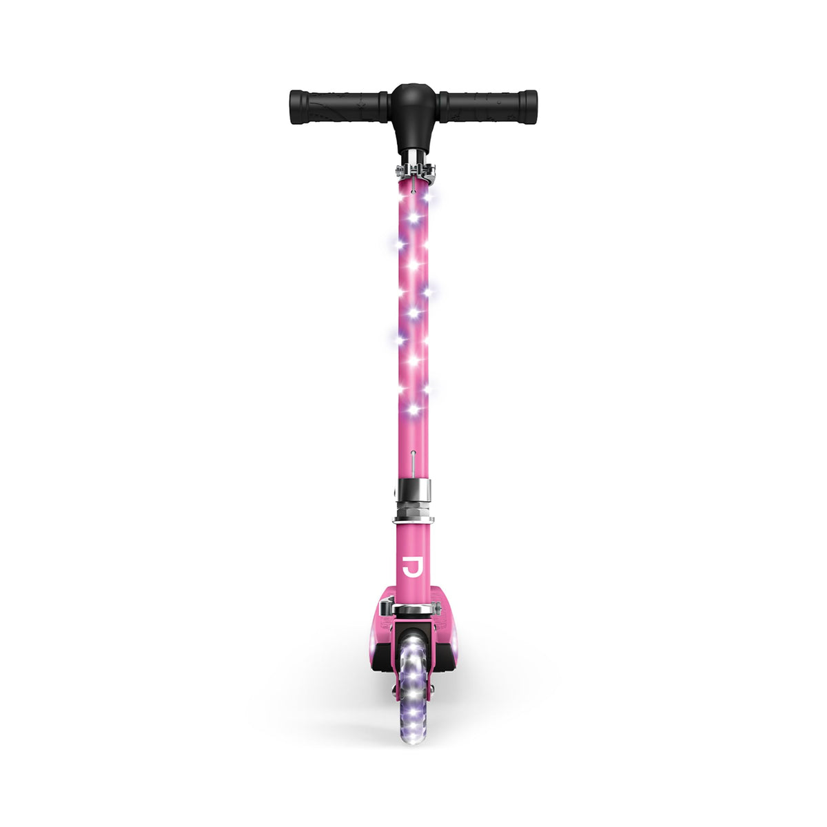 2-Wheel Light-Up Kick Scooter with Adjustable Handlebar and Rear Brake G8879