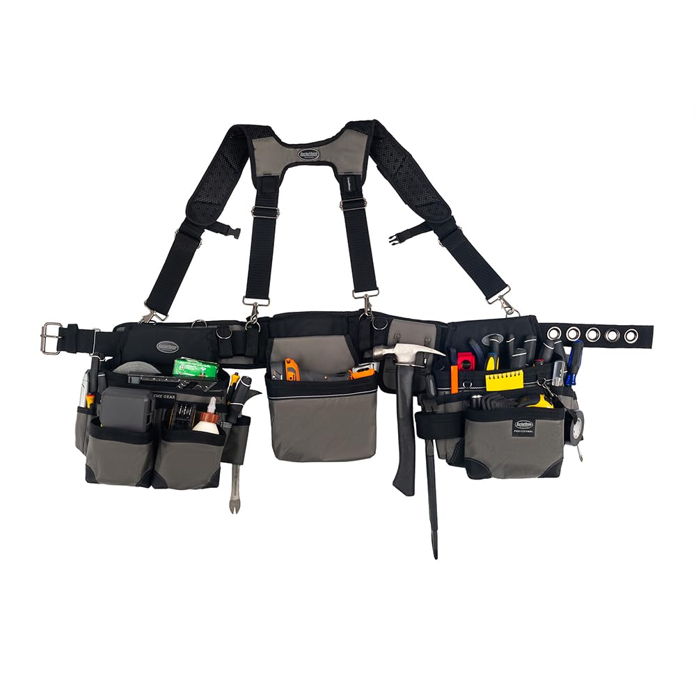 3 Bag Tool Belt with Suspenders J886