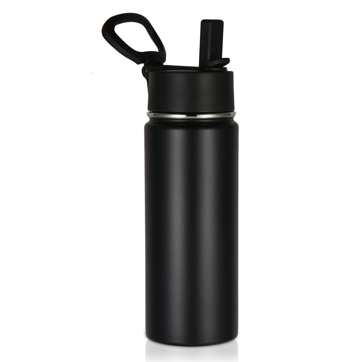 18oz Insulated Stainless Steel Kids Water Bottle with Straw Lid M11397
