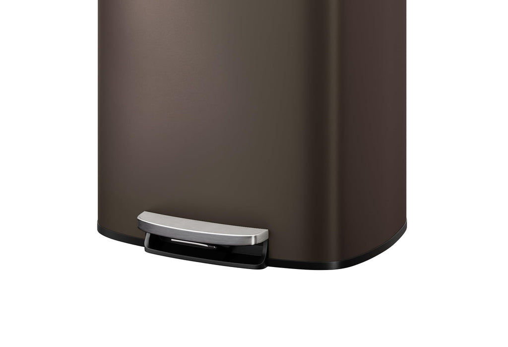 13.2 Gal & 2.6 Gal Stainless Steel Step-On Trash Can Combo Set U8526