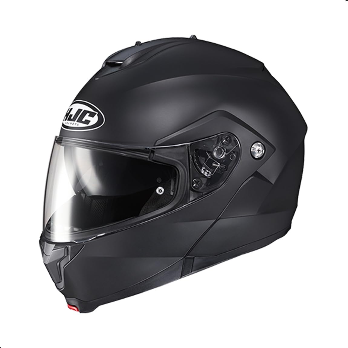 Solid Modular Motorcycle Helmet with Pinlock Shield DOT Approved Semi Flat Black X-Large V955