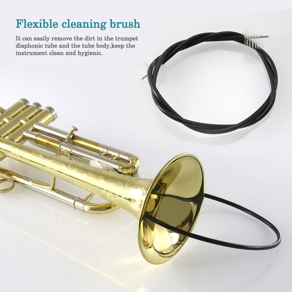 Trumpet/Cornet Cleaning Kit, Valve Oil, Slide Grease, Brushes E114