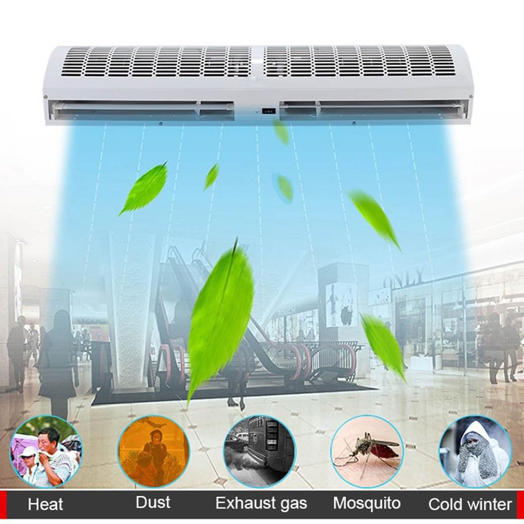Over Door Air Curtain 60cm 2 Wind Speeds Remote Control R45138