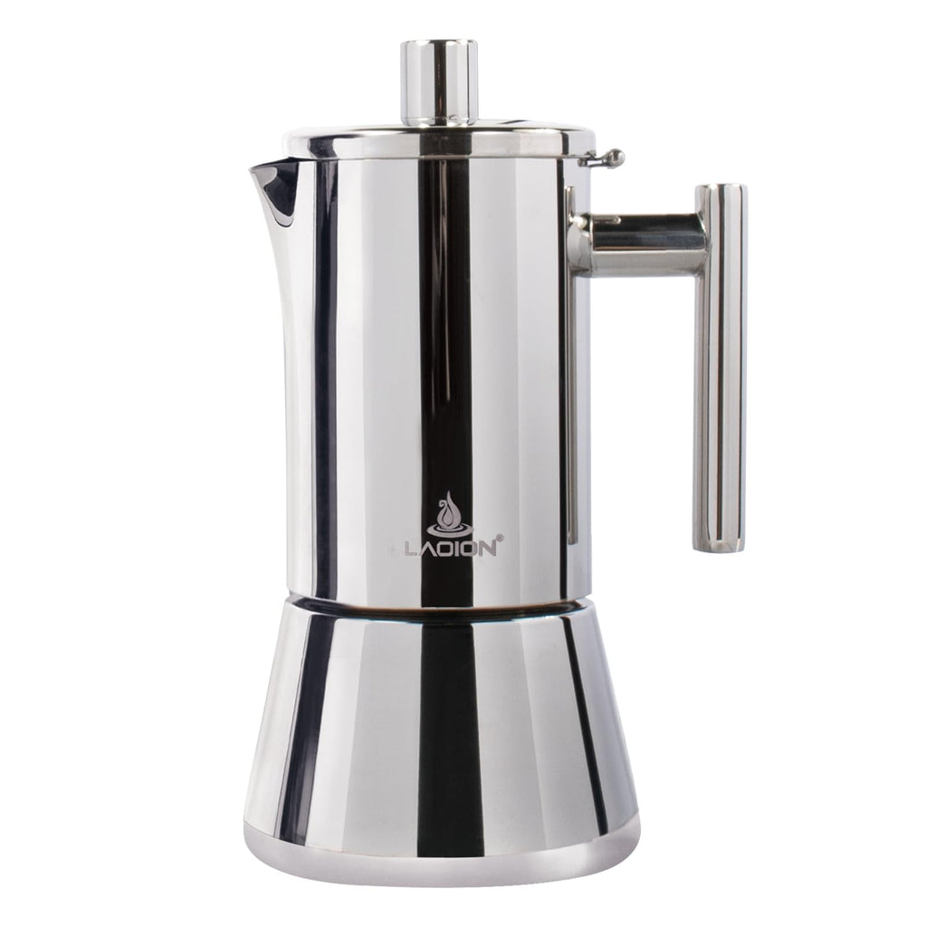 6 Cup Stainless Steel Stovetop Espresso Maker W761