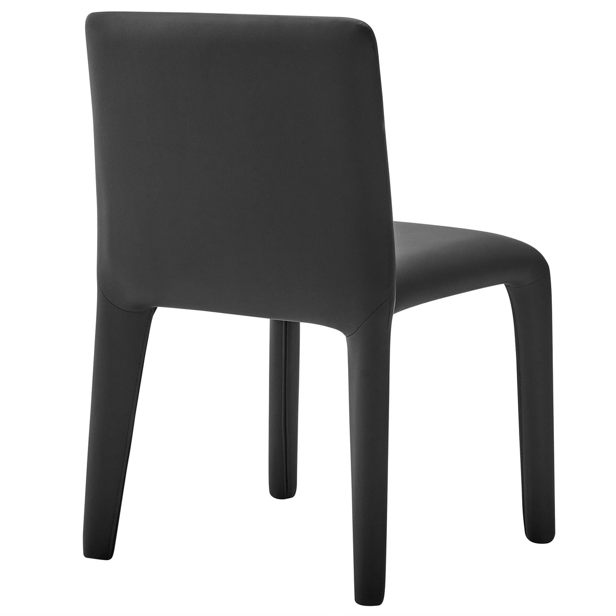 Black Faux Leather Dining Chair O2778
