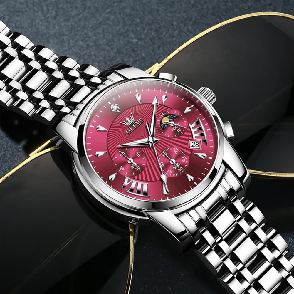 Waterproof Stainless Steel Chronograph Watch K89640