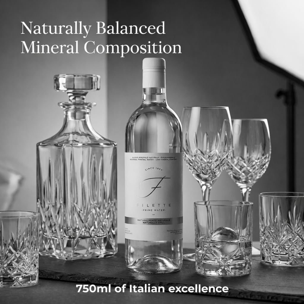 Natural Mineral Water 25 fl oz Glass Bottles Pack of 6 E82714