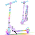 2 Wheel Folding Lightweight Kick Scooter with Light-Up Wheels O300