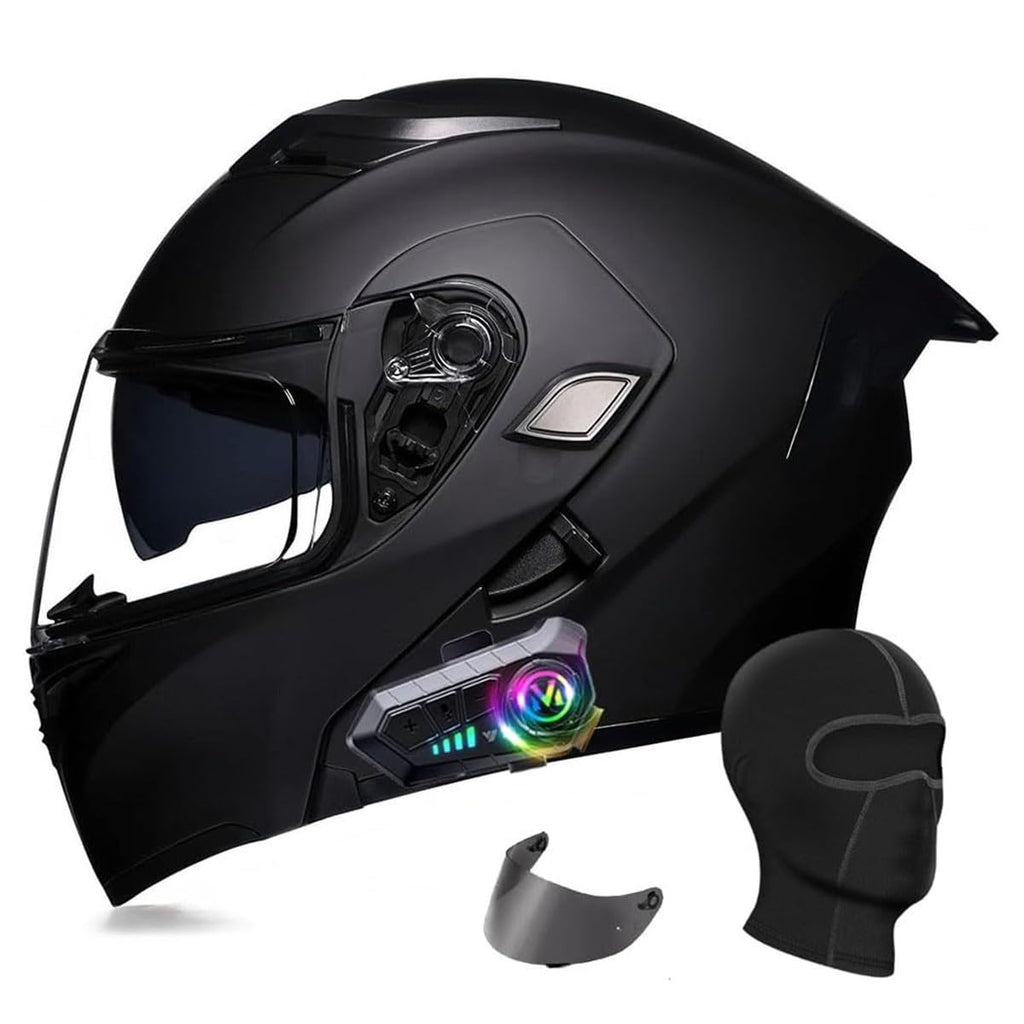 Flip Up Full Face Bluetooth Motorcycle Helmet with Dual Visor M31609