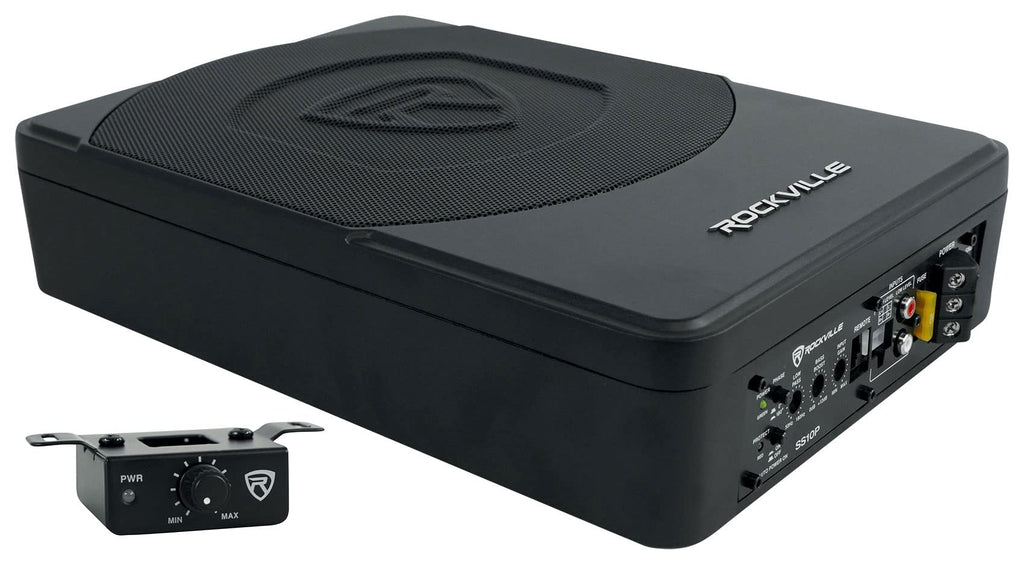 10" Slim Under-Seat Powered Car Subwoofer H517308