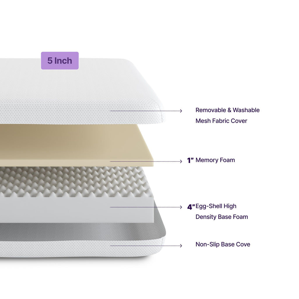 5 Inch Twin Memory Foam Mattress N237