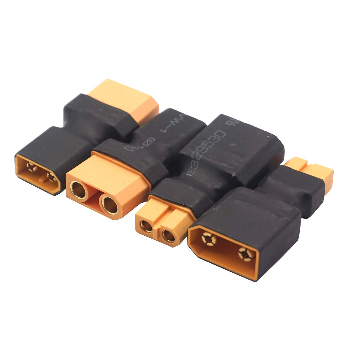 14AWG XT60 Parallel Battery Connector 2-Male to 1-Female Cable Y Splitter P44095
