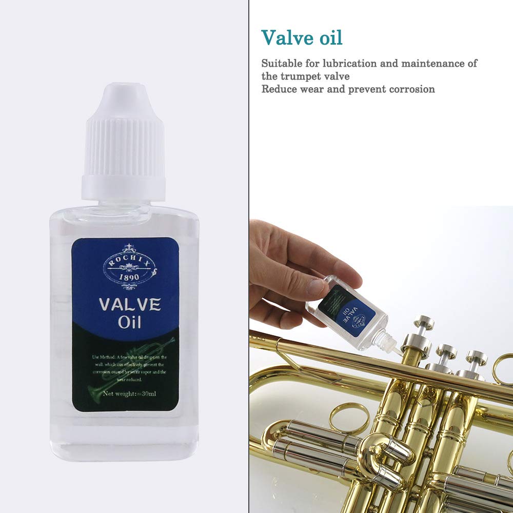 Trumpet/Cornet Cleaning Kit, Valve Oil, Slide Grease, Brushes E114
