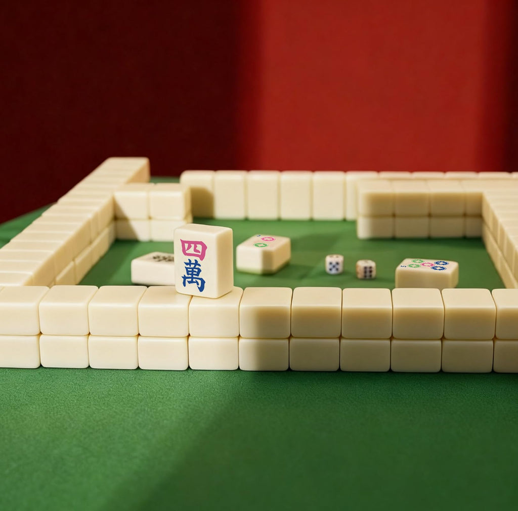Mini Mahjong Set with 166 White Tiles N53982