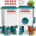 Automatic No Waste Poultry Feeder and Waterer Set C533