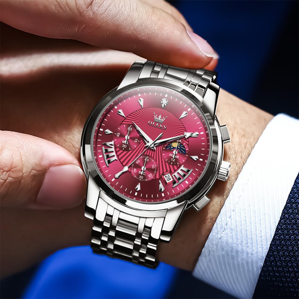 Waterproof Stainless Steel Chronograph Watch K89640