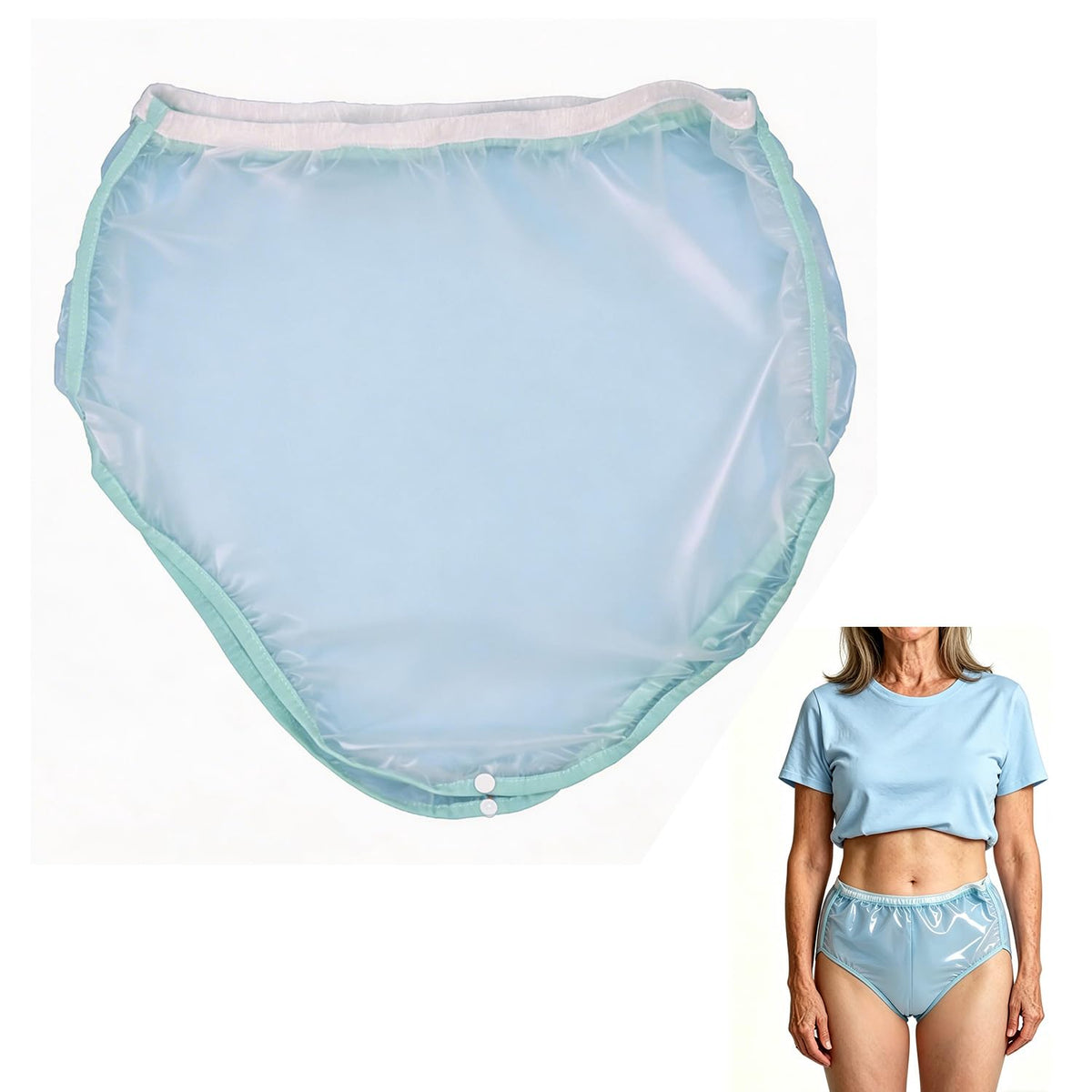 Plastic Waterproof Incontinence Underwear Size XL Z152268