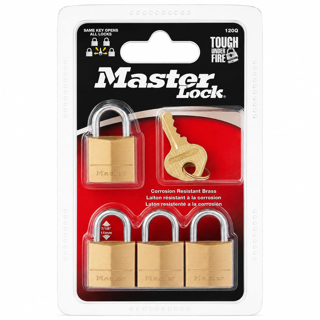Solid Brass Padlock, 3/4 in. Wide K368