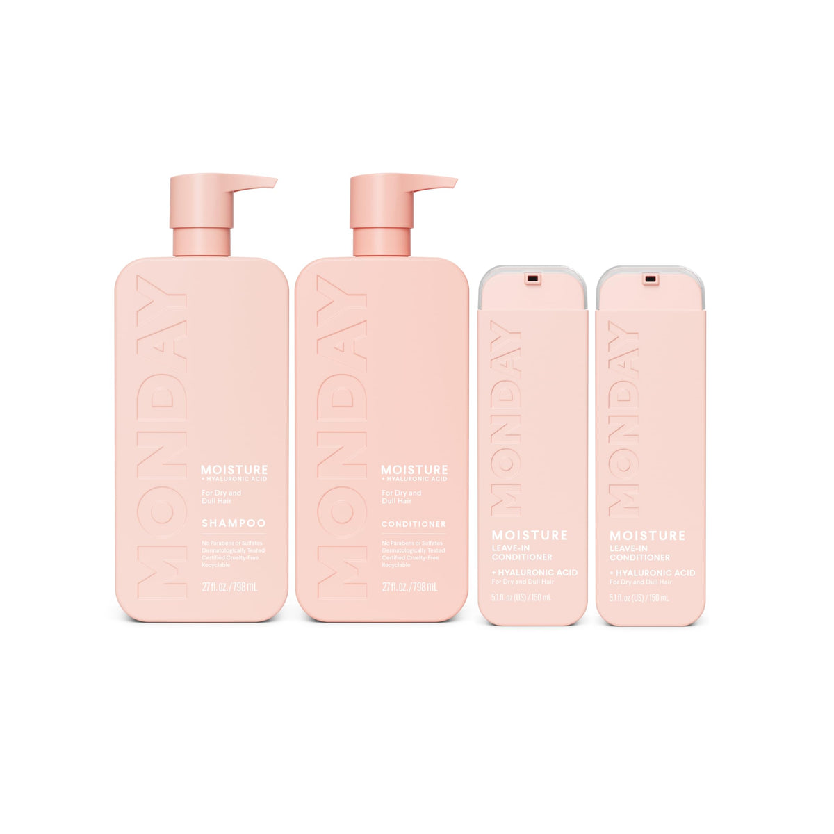 Moisture Shampoo + Conditioner Set 2 Pack 27oz + Leave-in Conditioner 5 Oz Dual Pack C28616