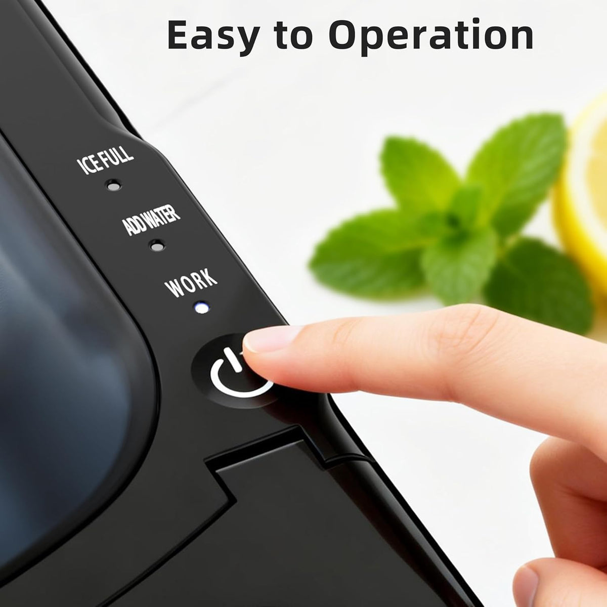 Black Countertop Ice Maker Machine V68666