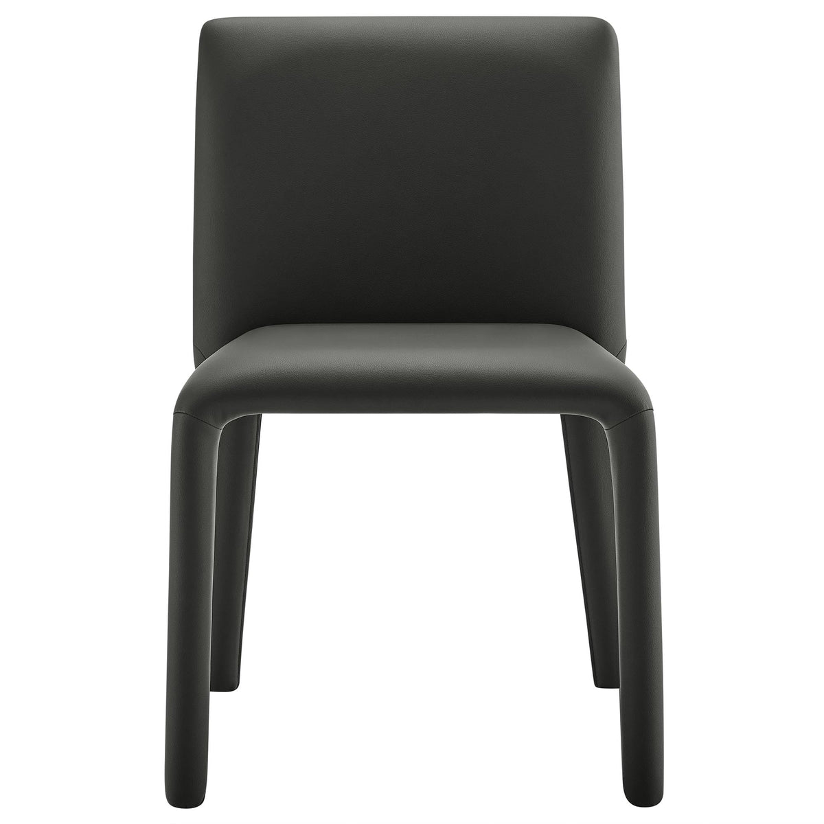 Black Faux Leather Dining Chair O2778