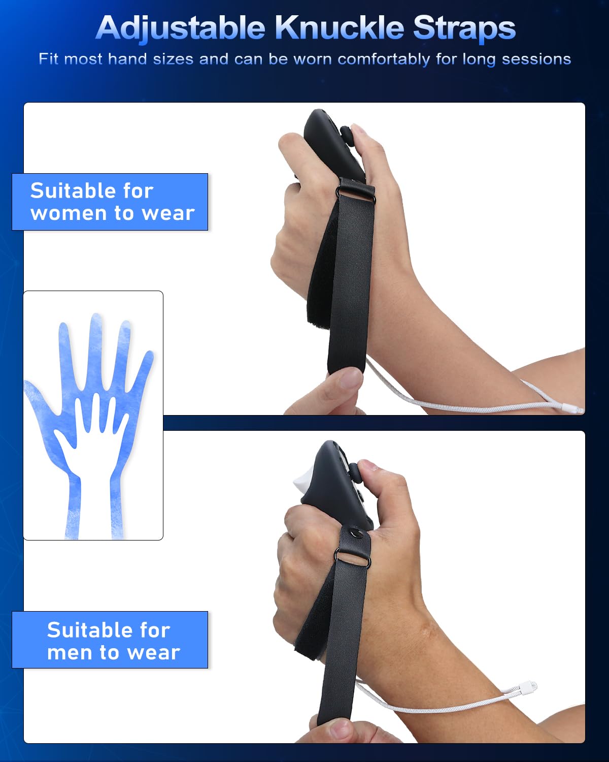 Silicone Controller Grip Cover with Non-Slip Thumbstick Covers Black U1320