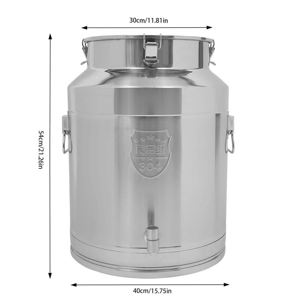 64L Stainless Steel Milk Can with Faucet H80685