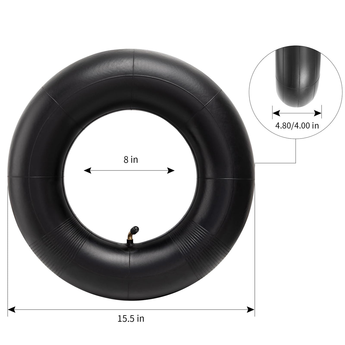 4.80-8 4.00-8 Replacement Tire Inner Tube with TR87 Angled Valve V5158
