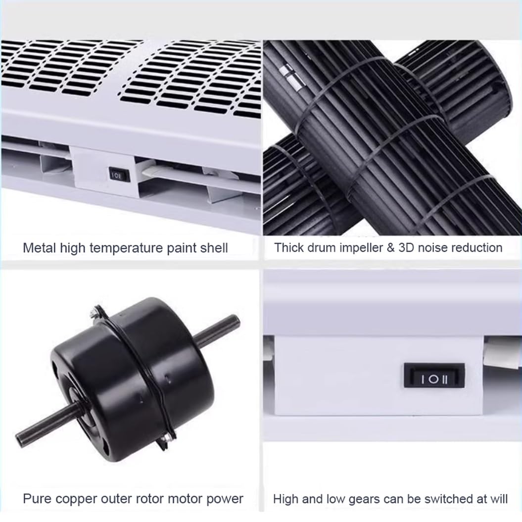 Over Door Air Curtain 60cm 2 Wind Speeds Remote Control R45138