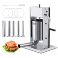 Manual 5L Stainless Steel Sausage Stuffer with 5 Stuffing Tubes L500