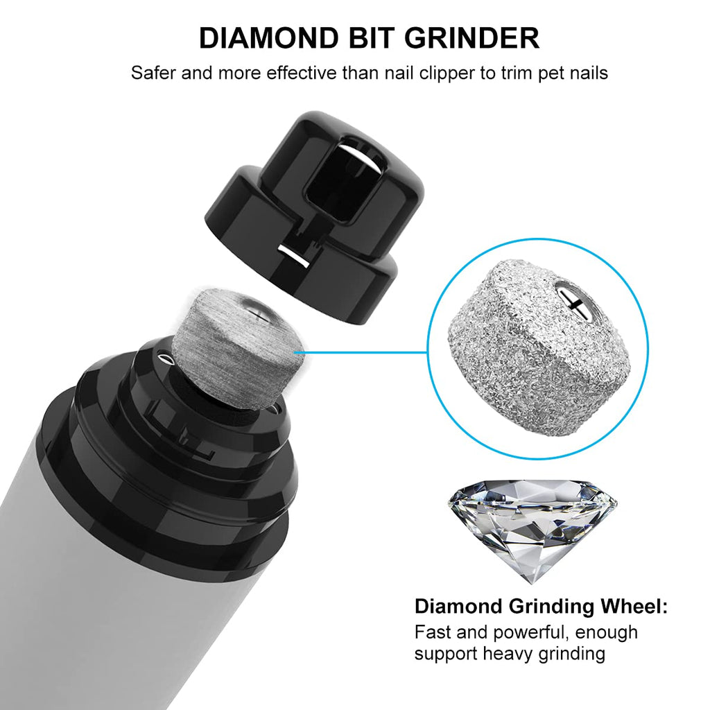 Dog Nail Grinder Quiet Electric Pet Nail Trimmer M3056