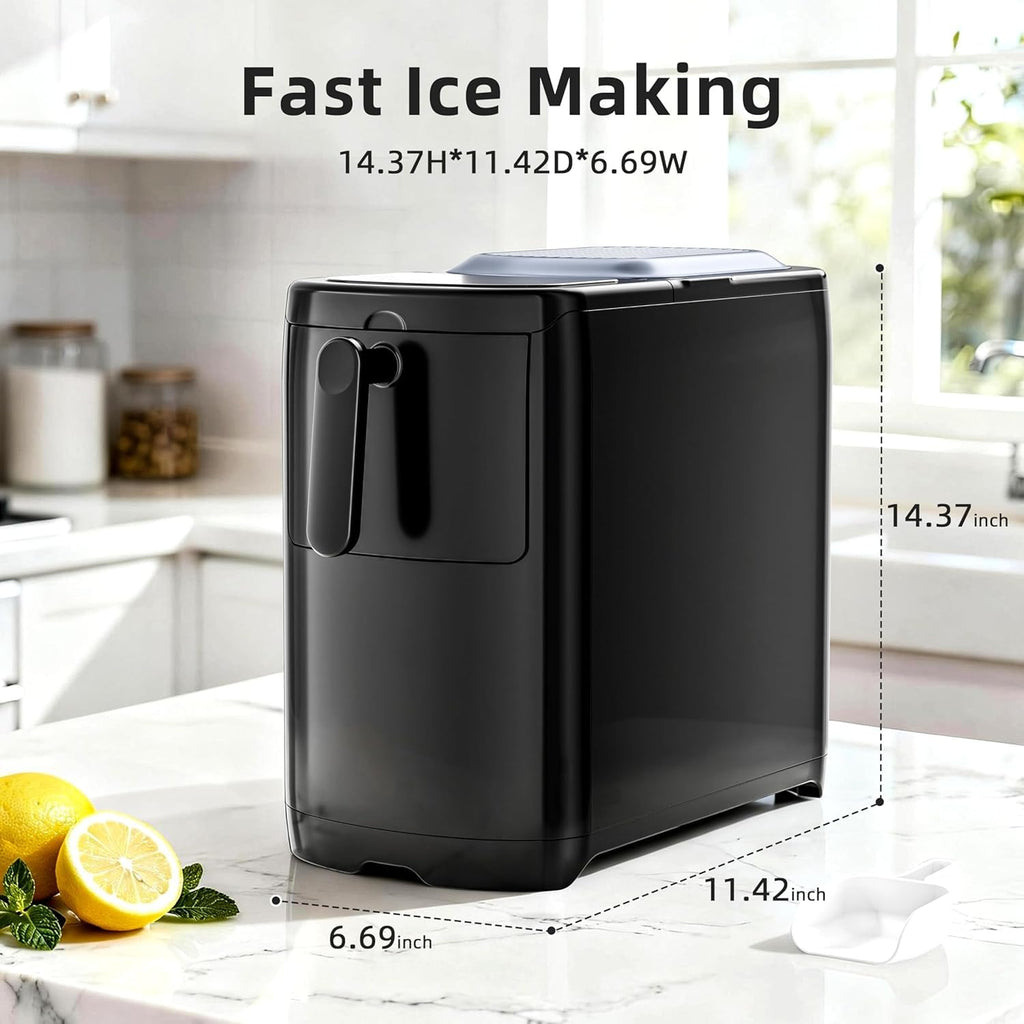 Black Countertop Ice Maker Machine V68666