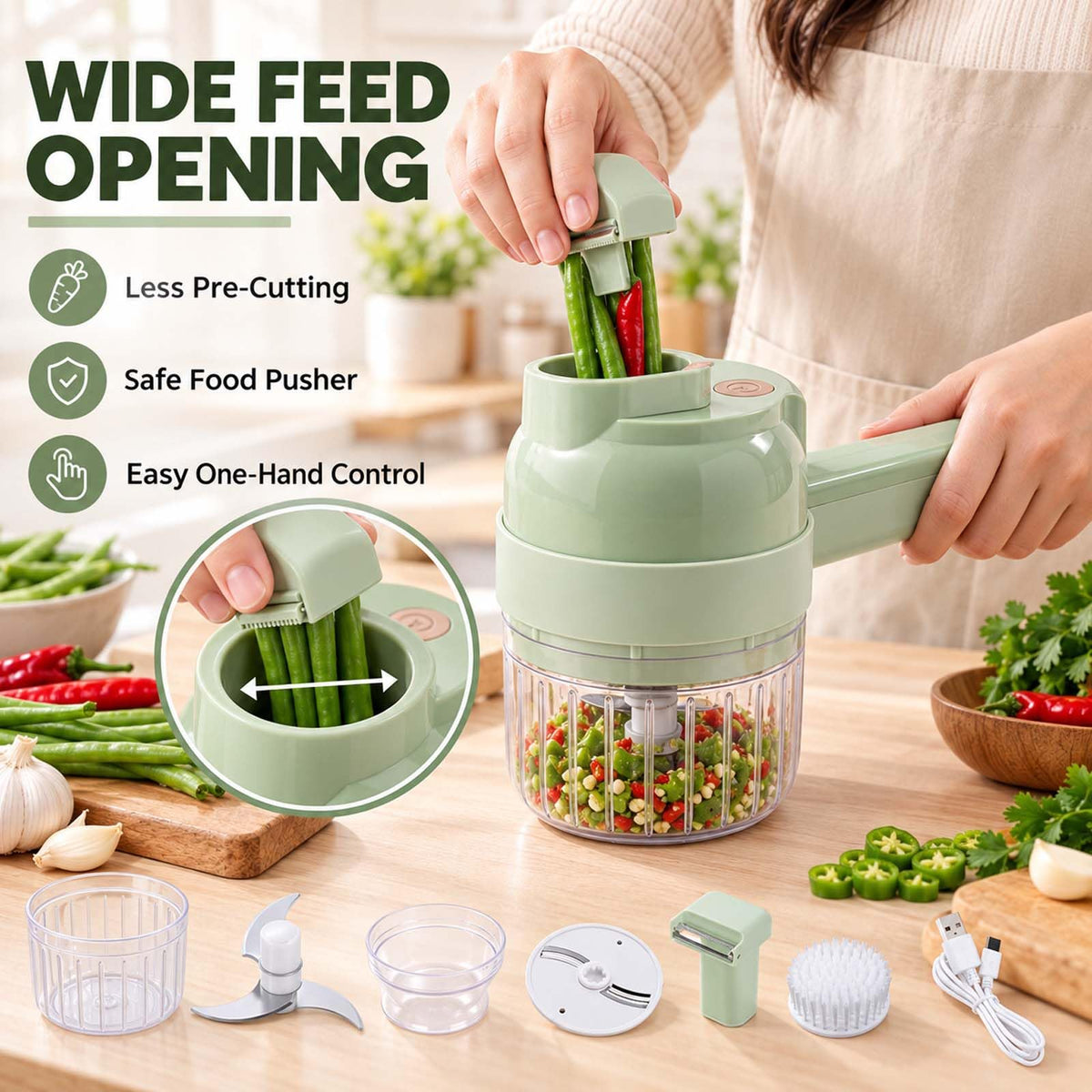5-In-1 Electric Vegetable Chopper Q416756