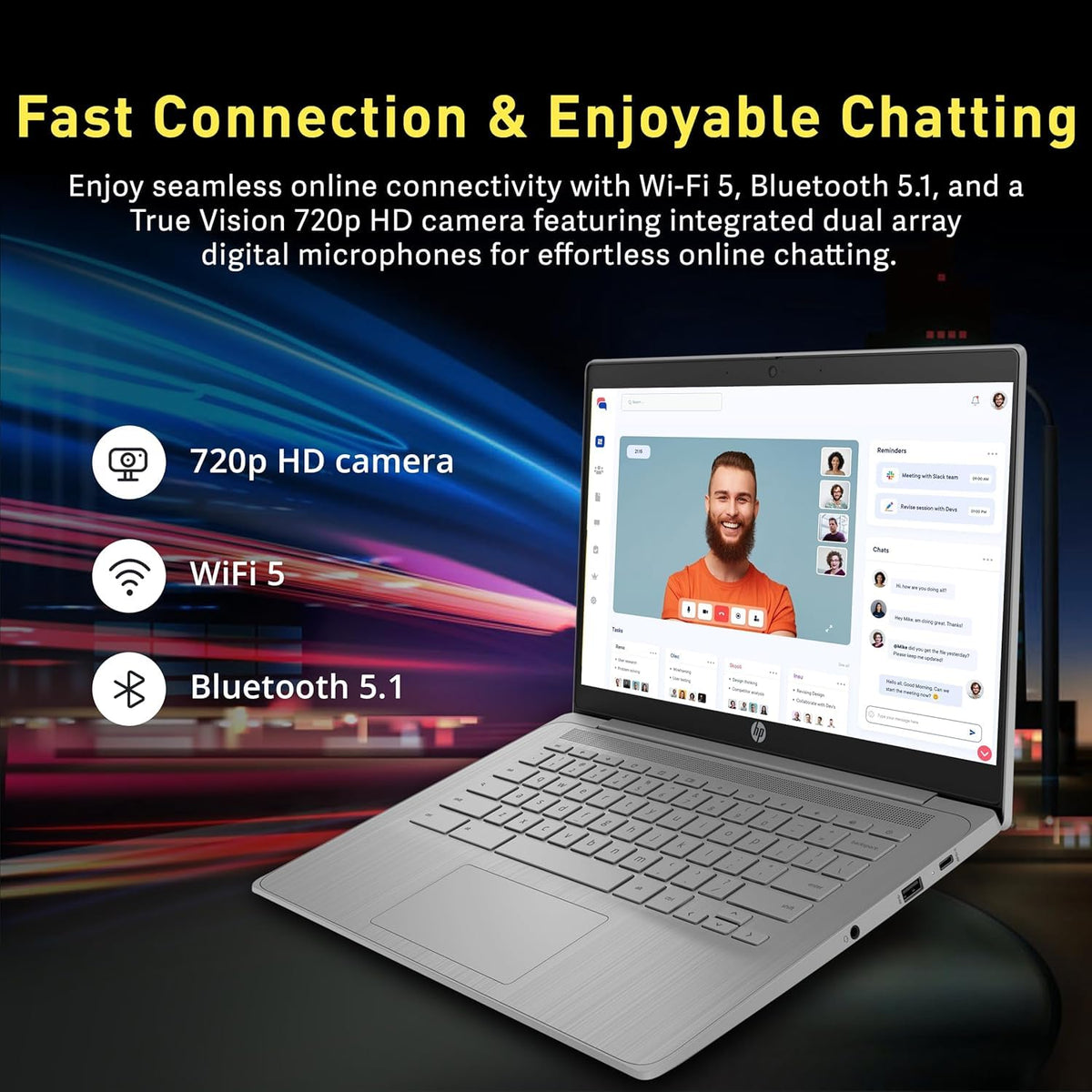 14" HD Chromebook, Quad-Core Celeron, 4GB RAM, 192GB Storage A291057