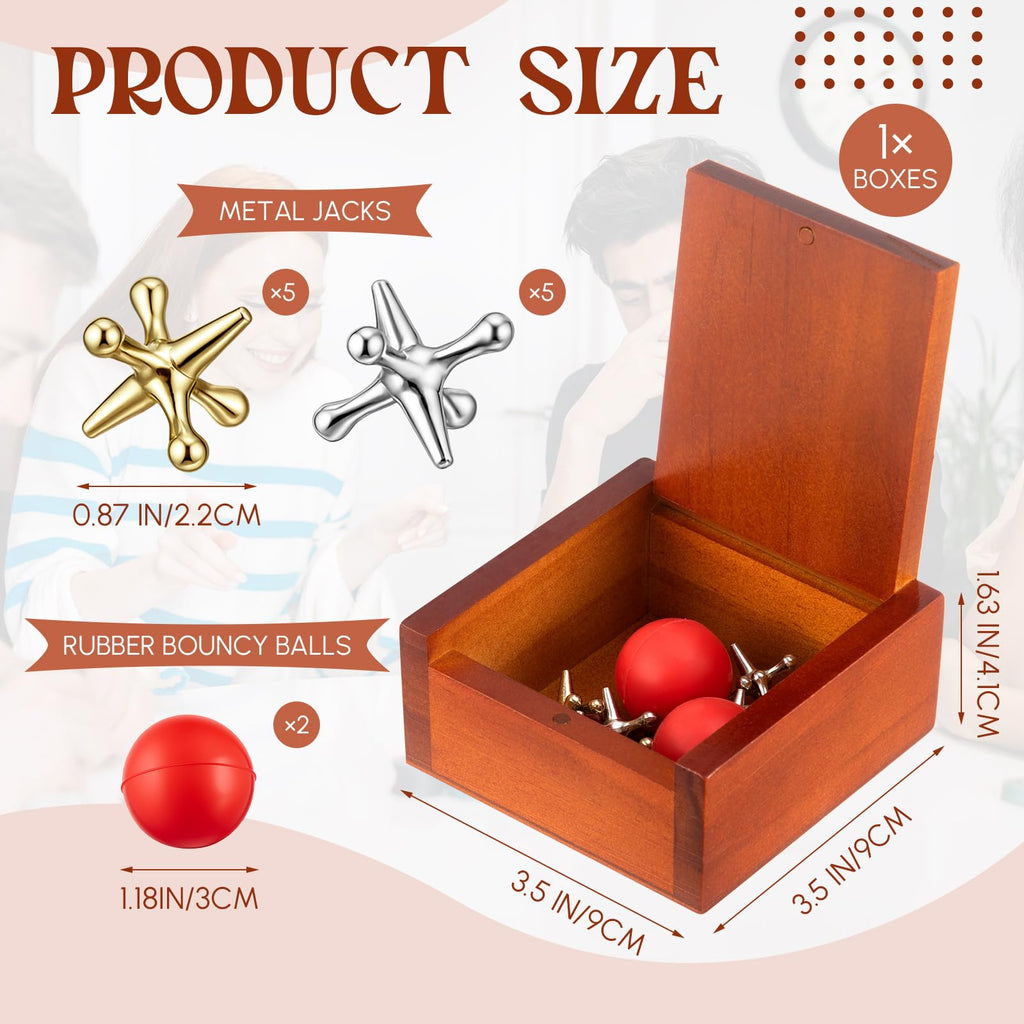 Metal Jacks Game with Balls U64203