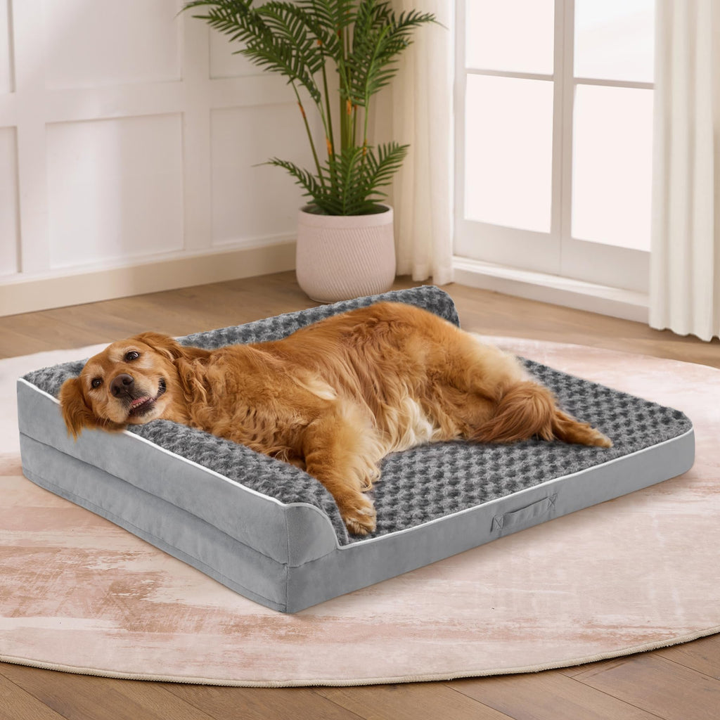 XL Orthopedic Dog Bed Grey R638