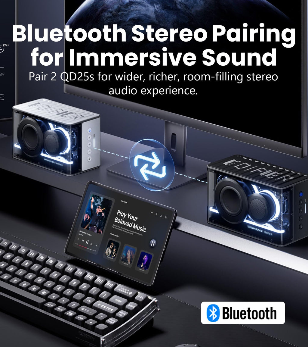 Black 25W Bluetooth Speaker I88559
