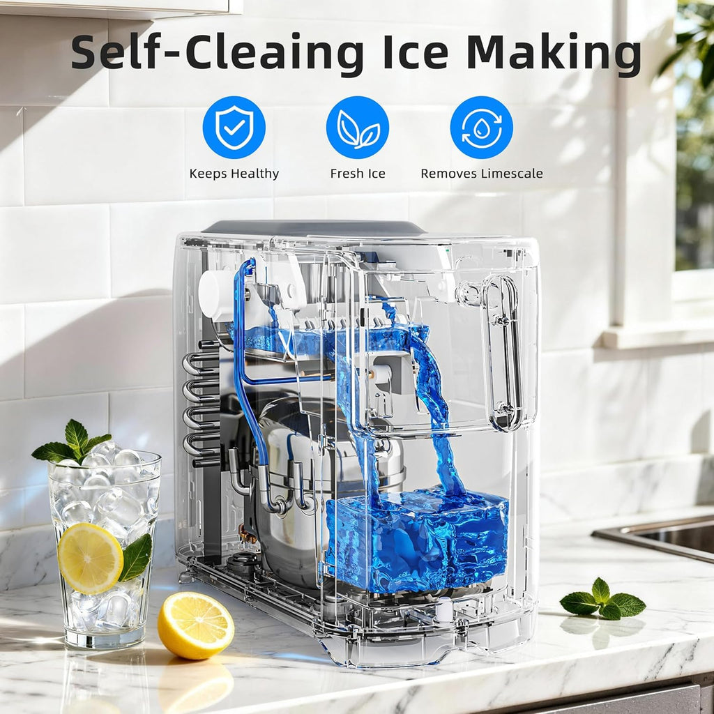 Black Countertop Ice Maker Machine V68666