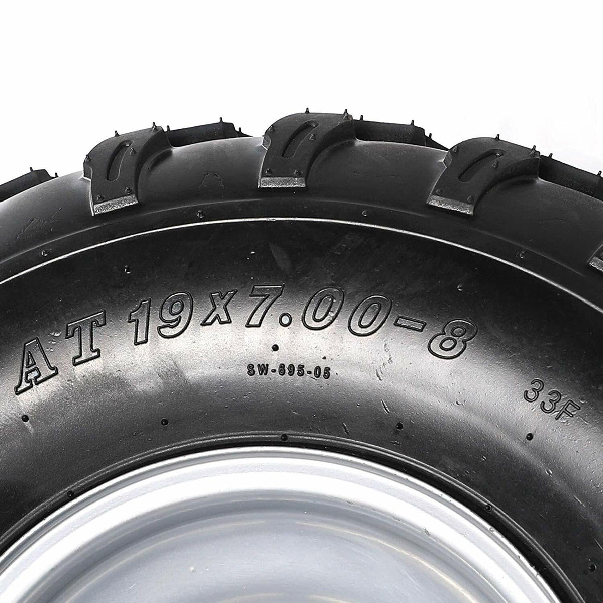 19x7-8 8 Inch All Terrain Tubeless Tire Wheel Assembly 4 Pack V391