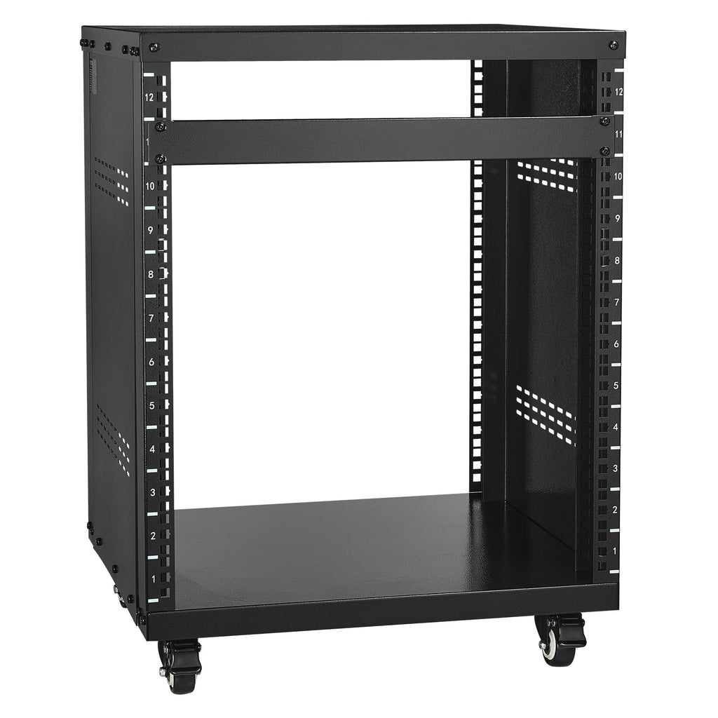 12U AV Rack Stand with Caster Wheels B557811