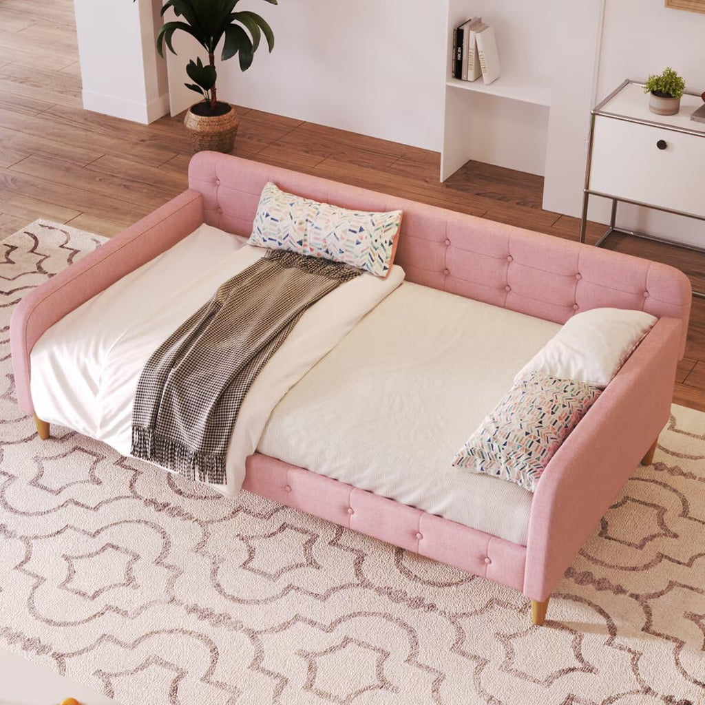 Pink Twin Size Upholstered Daybed B629807